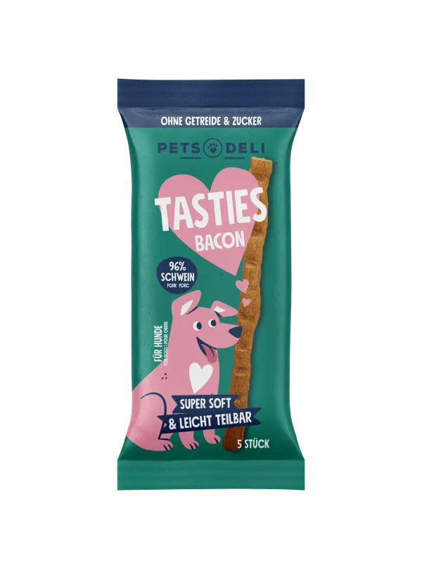 Pets Deli Tasties Snack Tasties Bacon 75g